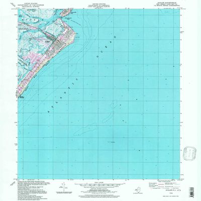 YellowMaps Avalon NJ topo map, 1:24000 Scale, 7.5 X 7.5 Minute, Historical, 1994, Updated 1998, 26.8 x 21.9 in - Tyvek