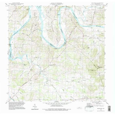 Bellwood TN topo map, 1:24000 Scale, 7.5 X 7.5 Minute, Historical, 1994, Updated 1997, 27.4 x 22 in - Tyvek