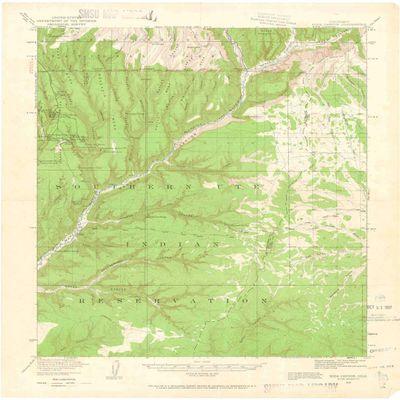 YellowMaps Soda Canyon CO topo map, 1:62500 Scale, 15 X 15 Minute, Historical, 1912, Updated 1961, 21.3 x 17 in - Tyvek