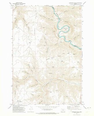 YellowMaps Horseshoe Bend OR topo map, 1:24000 Scale, 7.5 X 7.5 Minute, Historical, 1971, Updated 1973, 26.9 x 22 in - Polypropylene