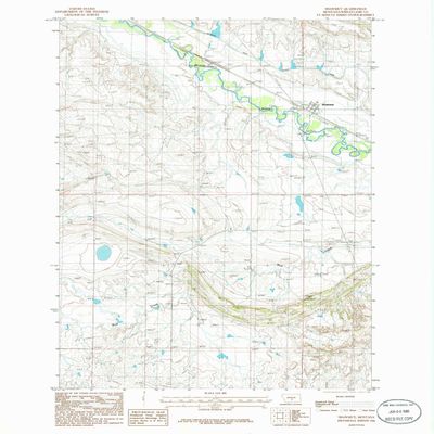 YellowMaps Shawmut MT topo map, 1:24000 Scale, 7.5 X 7.5 Minute, Historical, 1986, Updated 1986, 26.9 x 22 in - Polypropylene