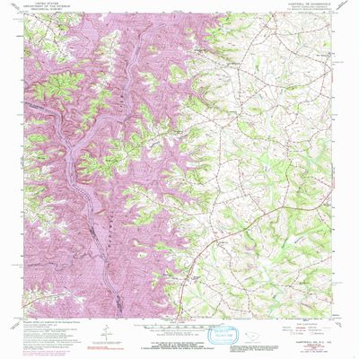 YellowMaps Hartwell NE SC topo map, 1:24000 Scale, 7.5 X 7.5 Minute, Historical, 1959, Updated 1991, 26.8 x 22 in - Polypropylene