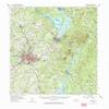 YellowMaps Albemarle NC topo map, 1:62500 Scale, 15 X 15 Minute, Historical, 1957, Updated 1966, 22 x 18.1 in - Polypropylene view 1