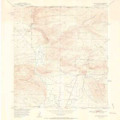 YellowMaps Northgate CO topo map, 1:24000 Scale, 7.5 X 7.5 Minute, Historical, 1952, 26.9 x 22.2 in - Polypropylene