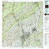 YellowMaps Allentown PA topo map, 1:100000 Scale, 30 X 60 Minute, Historical, 1984, Updated 1988, 24.1 x 40.1 in - Tyvek view 1