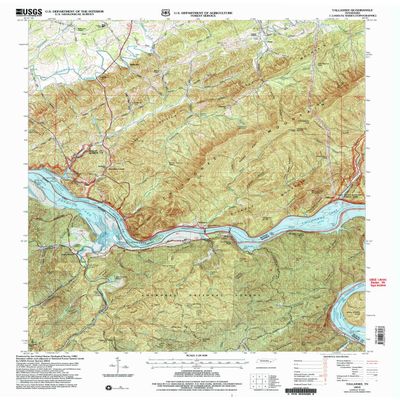 YellowMaps Tallassee TN topo map, 1:24000 Scale, 7.5 X 7.5 Minute, Historical, 2003, Updated 2004, 27.3 x 22 in - Polypropylene
