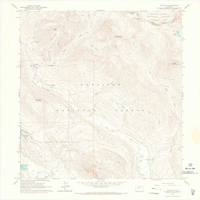 YellowMaps Gothic CO topo map, 1:24000 Scale, 7.5 X 7.5 Minute, Historical, 1961, Updated 1967, 27.3 x 22.1 in - Polypropylene