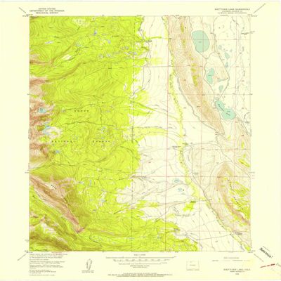 YellowMaps Boettcher Lake CO topo map, 1:24000 Scale, 7.5 X 7.5 Minute, Historical, 1956, Updated 1957, 27.2 x 22 in - Polypropylene