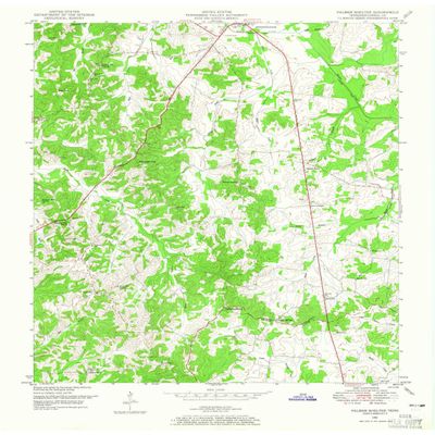 YellowMaps Palmer Shelter TN topo map, 1:24000 Scale, 7.5 X 7.5 Minute, Historical, 1950, Updated 1965, 27.5 x 22 in - Tyvek