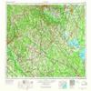 YellowMaps Augusta GA topo map, 1:250000 Scale, 1 X 2 Degree, Historical, 1957, Updated 1966, 22.1 x 34.1 in - Tyvek view 1