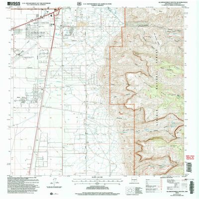 YellowMaps Alamogordo South NM topo map, 1:24000 Scale, 7.5 X 7.5 Minute, Historical, 2004, Updated 2006, 27 x 22.1 in - Polypropylene