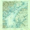 YellowMaps Tolchester MD topo map, 1:125000 Scale, 30 X 30 Minute, Historical, 1908, Updated 1934, 19.8 x 16.3 in - Polypropylene view 1