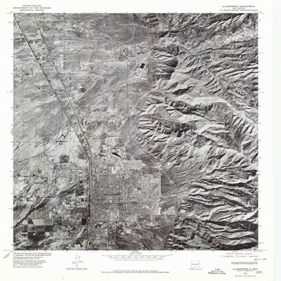 YellowMaps Alamogordo NM topo map, 1:24000 Scale, 7.5 X 7.5 Minute, Historical, 1976, Updated 1980, 27 x 22 in - Polypropylene