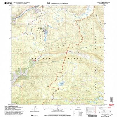 YellowMaps Floyd Peak CO topo map, 1:24000 Scale, 7.5 X 7.5 Minute, Historical, 2000, Updated 2004, 26.7 x 21.9 in - Polypropylene