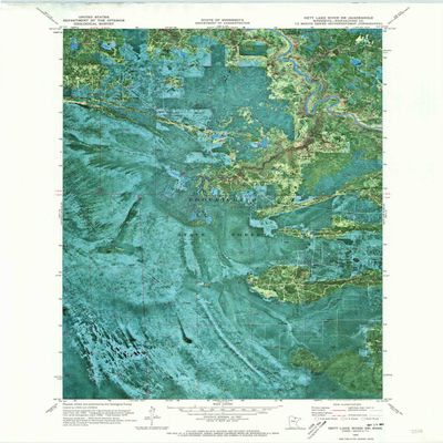 YellowMaps Nett Lake River SW MN topo map, 1:24000 Scale, 7.5 X 7.5 Minute, Historical, 1970, Updated 1973, 27.3 x 21.2 in - Polypropylene