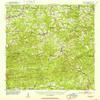 YellowMaps Yatesville GA topo map, 1:62500 Scale, 15 X 15 Minute, Historical, 1951, Updated 1952, 20.6 x 16.7 in - Tyvek view 1