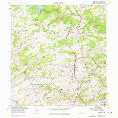 YellowMaps Hereford MD topo map, 1:24000 Scale, 7.5 X 7.5 Minute, Historical, 1958, Updated 1975, 26.8 x 22 in - Tyvek