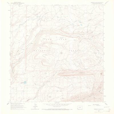 YellowMaps Rampart Hills CO topo map, 1:24000 Scale, 7.5 X 7.5 Minute, Historical, 1963, Updated 1973, 26.9 x 22.3 in - Polypropylene