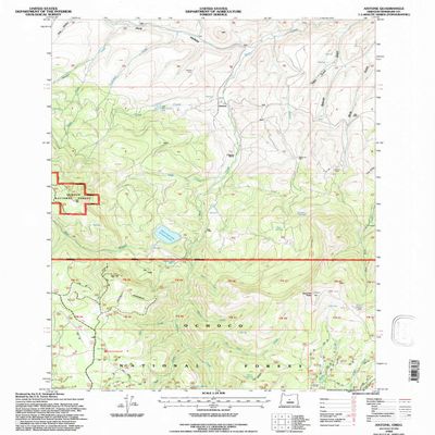 YellowMaps Antone OR topo map, 1:24000 Scale, 7.5 X 7.5 Minute, Historical, 1992, Updated 1997, 26.8 x 21.9 in - Polypropylene