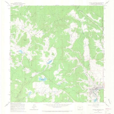 YellowMaps Pagosa Springs CO topo map, 1:24000 Scale, 7.5 X 7.5 Minute, Historical, 1964, Updated 1967, 26.9 x 22.3 in - Tyvek
