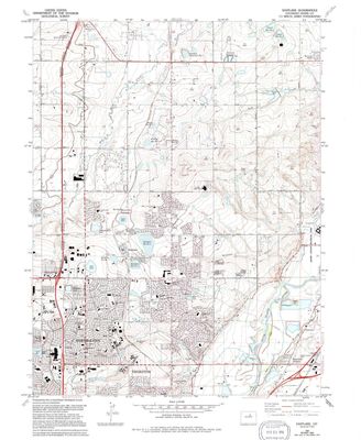 YellowMaps Eastlake CO topo map, 1:24000 Scale, 7.5 X 7.5 Minute, Historical, 1965, Updated 1994, 26.8 x 22 in - Polypropylene