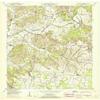 Dellrose TN topo map, 1:24000 Scale, 7.5 X 7.5 Minute, Historical, 1951, Updated 1967, 27.5 x 22 in - Polypropylene view 1