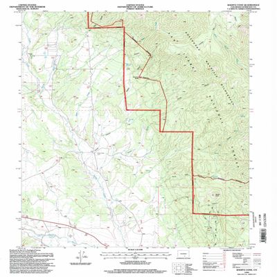YellowMaps Badito Cone CO topo map, 1:24000 Scale, 7.5 X 7.5 Minute, Historical, 1994, Updated 1998, 26.7 x 21.9 in - Polypropylene