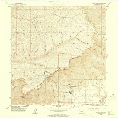 YellowMaps Anvil Points CO topo map, 1:24000 Scale, 7.5 X 7.5 Minute, Historical, 1952, Updated 1955, 27.2 x 22 in - Tyvek