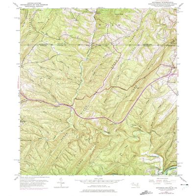 YellowMaps Artemas PA topo map, 1:24000 Scale, 7.5 X 7.5 Minute, Historical, 1950, Updated 1975, 26.8 x 22 in - Polypropylene