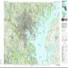 YellowMaps Baltimore MD topo map, 1:100000 Scale, 30 X 60 Minute, Historical, 1984, Updated 1984, 24.1 x 41.4 in - Polypropylene view 1