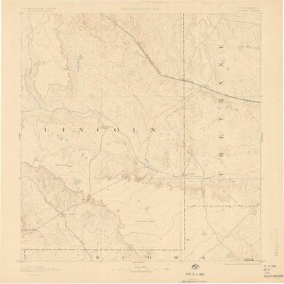 YellowMaps Arroyo CO topo map, 1:125000 Scale, 30 X 30 Minute, Historical, 1893, Updated 1901, 20 x 16.3 in - Polypropylene
