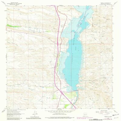 Caballo NM topo map, 1:24000 Scale, 7.5 X 7.5 Minute, Historical, 1961, Updated 1981, 26.9 x 22.1 in - Polypropylene