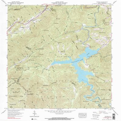 YellowMaps Topton NC topo map, 1:24000 Scale, 7.5 X 7.5 Minute, Historical, 1957, Updated 1984, 26.7 x 21.8 in - Polypropylene