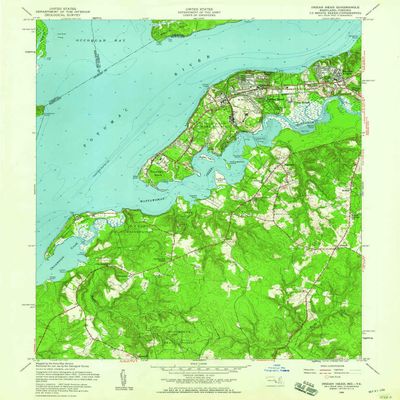 YellowMaps Indian Head MD topo map, 1:24000 Scale, 7.5 X 7.5 Minute, Historical, 1956, Updated 1959, 26.8 x 22 in - Tyvek