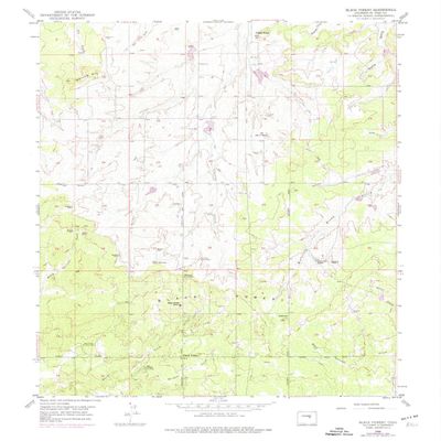 YellowMaps Black Forest CO topo map, 1:24000 Scale, 7.5 X 7.5 Minute, Historical, 1954, Updated 1974, 27 x 21.9 in - Polypropylene