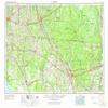 Valdosta GA topo map, 1:250000 Scale, 1 X 2 Degree, Historical, 1954, Updated 1967, 22.1 x 34 in - Polypropylene view 1