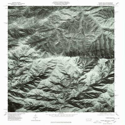 YellowMaps Silers Bald NC topo map, 1:24000 Scale, 7.5 X 7.5 Minute, Historical, 1976, Updated 1978, 26.7 x 21.7 in - Polypropylene
