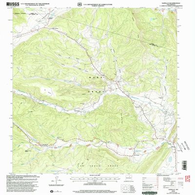 Sapello NM topo map, 1:24000 Scale, 7.5 X 7.5 Minute, Historical, 2002, Updated 2003, 26.9 x 22 in - Polypropylene