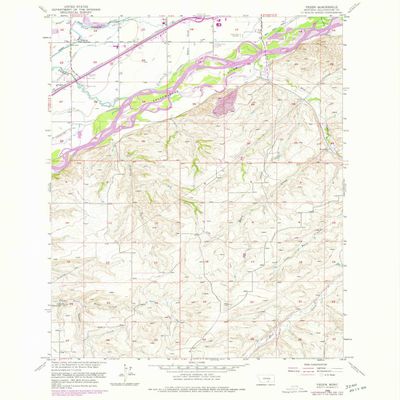 Yegen MT topo map, 1:24000 Scale, 7.5 X 7.5 Minute, Historical, 1956, Updated 1977, 26.7 x 21.9 in - Polypropylene