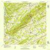 Meadow TN topo map, 1:24000 Scale, 7.5 X 7.5 Minute, Historical, 1952, Updated 1954, 27.3 x 22 in - Polypropylene view 1