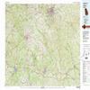 YellowMaps Athens GA topo map, 1:100000 Scale, 30 X 60 Minute, Historical, 1980, Updated 1981, 24 x 44 in - Polypropylene view 1