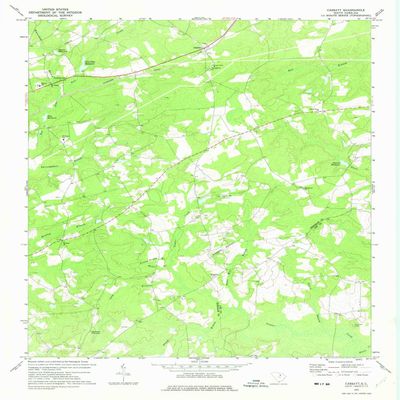 YellowMaps Cassatt SC topo map, 1:24000 Scale, 7.5 X 7.5 Minute, Historical, 1970, Updated 1975, 26.9 x 22 in - Polypropylene
