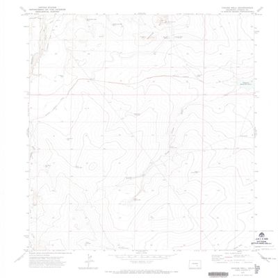 Chicos Well CO topo map, 1:24000 Scale, 7.5 X 7.5 Minute, Historical, 1970, Updated 1973, 26.8 x 22.2 in - Polypropylene