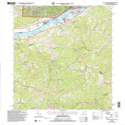 Willow Island WV topo map, 1:24000 Scale, 7.5 X 7.5 Minute, Historical, 2002, Updated 2006, 27.3 x 22.4 in - Tyvek