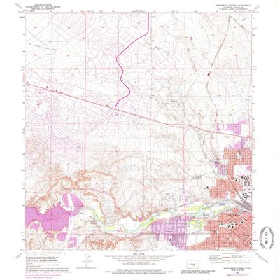 Northwest Pueblo CO topo map, 1:24000 Scale, 7.5 X 7.5 Minute, Historical, 1961, Updated 1985, 26.8 x 22.2 in - Tyvek