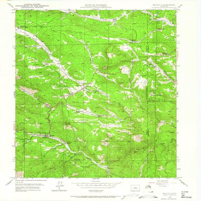 YellowMaps Bailey CO topo map, 1:24000 Scale, 7.5 X 7.5 Minute, Historical, 1945, Updated 1964, 27.3 x 22.1 in - Tyvek
