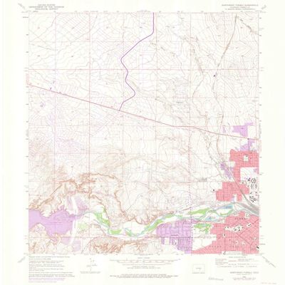 Northwest Pueblo CO topo map, 1:24000 Scale, 7.5 X 7.5 Minute, Historical, 1961, Updated 1976, 26.9 x 22.2 in - Polypropylene