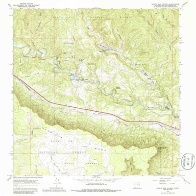 North San Ysidro NM topo map, 1:24000 Scale, 7.5 X 7.5 Minute, Historical, 1966, Updated 1986, 26.8 x 22 in - Tyvek