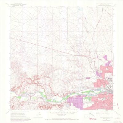 Northwest Pueblo CO topo map, 1:24000 Scale, 7.5 X 7.5 Minute, Historical, 1961, Updated 1972, 27.2 x 21.6 in - Polypropylene