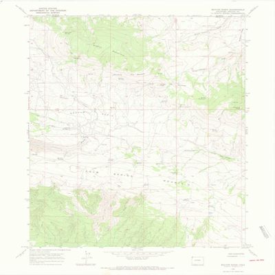 YellowMaps Beaver Basin CO topo map, 1:24000 Scale, 7.5 X 7.5 Minute, Historical, 1966, Updated 1969, 27.2 x 22.1 in - Polypropylene